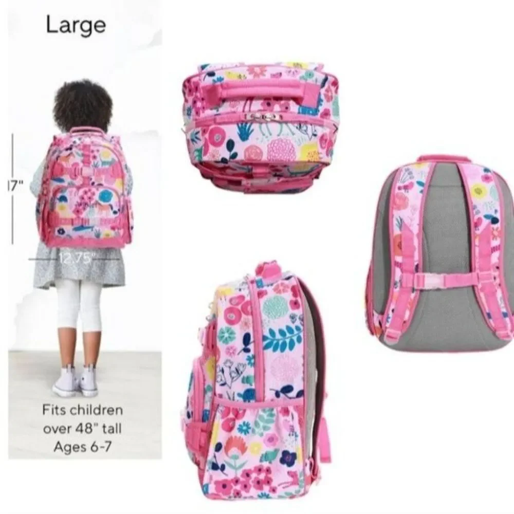 Pottery Barn Kids Backpack Mackenzie Pink Sasha's Garden Pink Girls Youth Floral